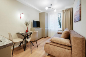 Stylish gray studio near the city center